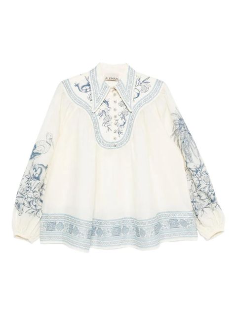 ALEMAIS Villa Romantica blouse - White