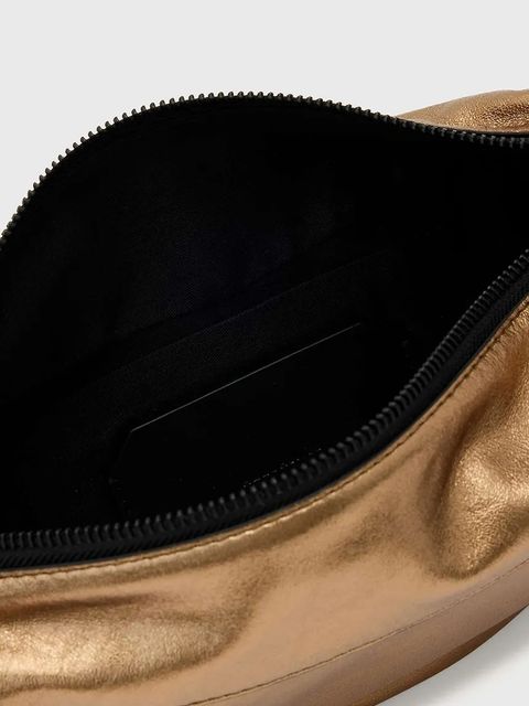 AllSaints torebka skórzana LUNA kolor złoty W194XD