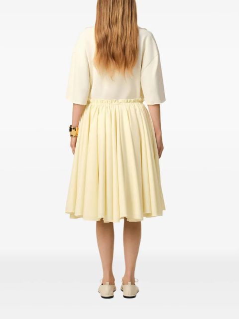 AMI Paris pleated skirt - Neutrals