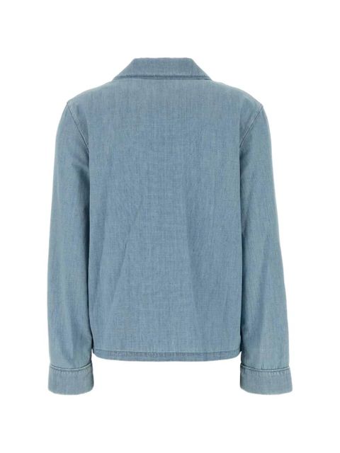 Saint Laurent Cassandre shirt in chambray - Blue - zdjęcie produktu nr 2
