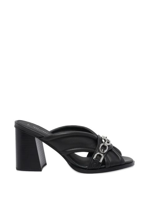 PINKO chain-detail round-toe leather pumps - Black - zdjęcie produktu nr 1