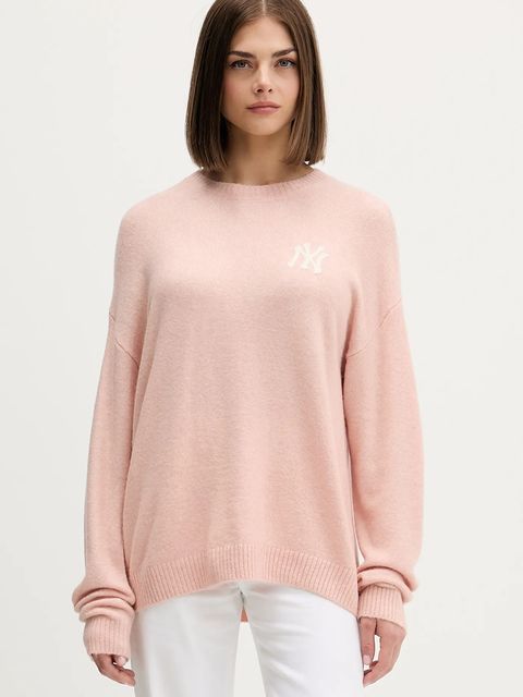 New Era sweter z domieszką wełny damski kolor pomarańczowy lekki 60684501 - zdjęcie produktu nr 1