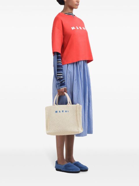 Marni striped midi skirt - Blue