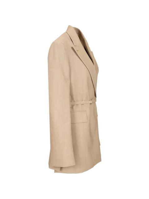 Sportmax belted double-breasted blazer - Neutrals