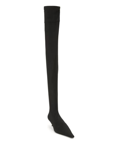 Victoria Beckham 45mm Sloan jersey pointed-toe boots - Black - zdjęcie produktu nr 2