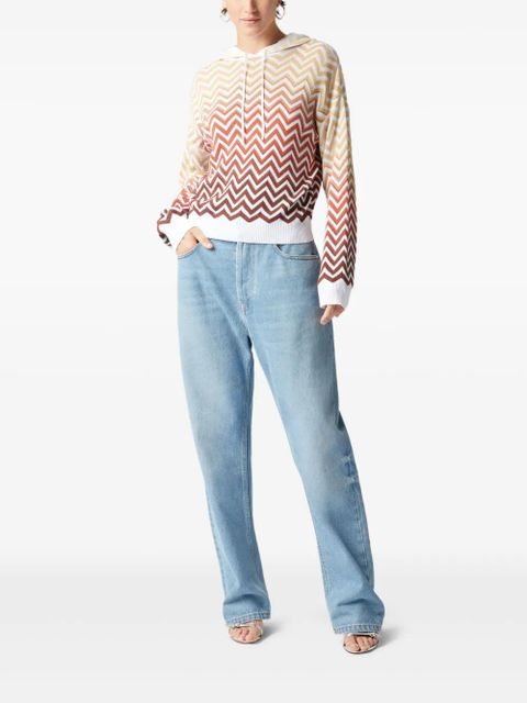 Missoni chevron-knit hoodie - Neutrals - zdjęcie produktu nr 2
