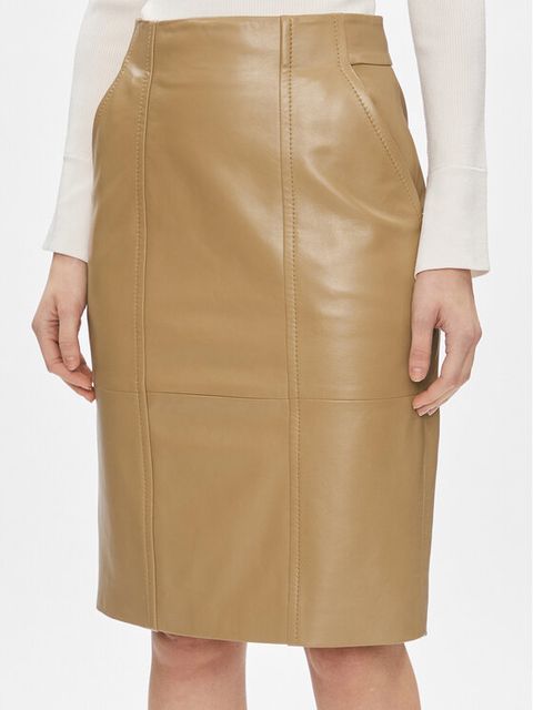 Spódnica skórzana BOSS
