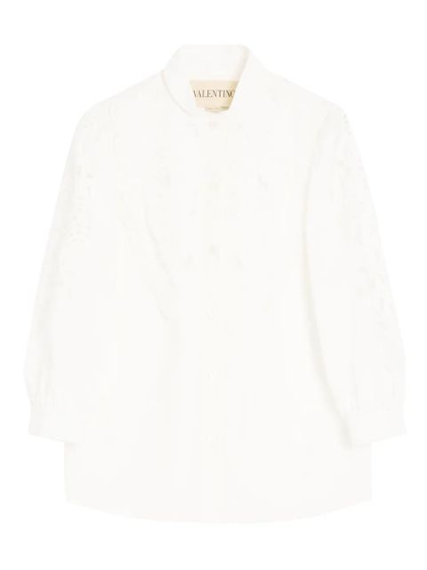 Valentino Garavani embroidered poplin shirt - White - zdjęcie produktu nr 1