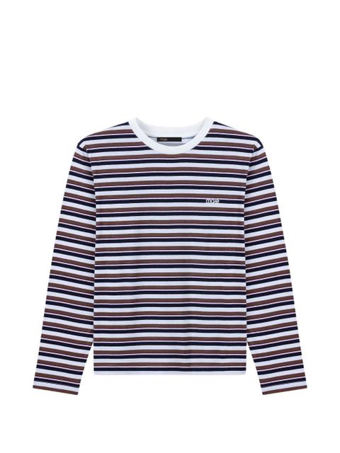 Maje striped-pattern long-sleeve T-shirt - Blue - zdjęcie produktu nr 1