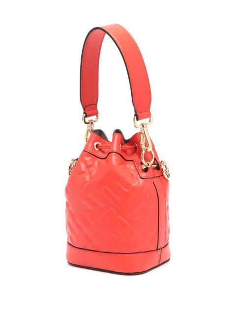 FENDI mini Mon Tresor bucket bag - Red - zdjęcie produktu nr 2