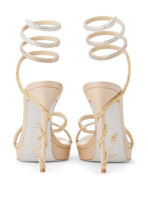 René Caovilla 120mm Margot sandals - Silver