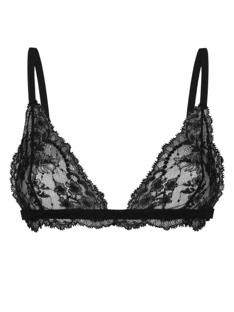 Dolce & Gabbana semi-sheer floral-lace bral - Black - zdjęcie produktu nr 1
