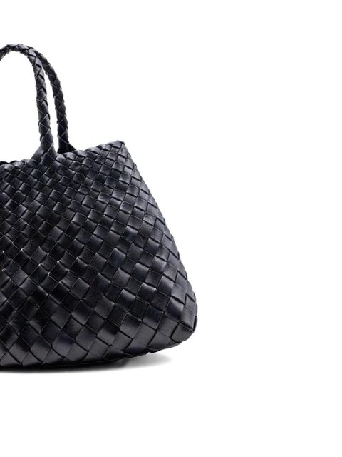 DRAGON DIFFUSION small Santa Croce braided-handle tote bag - Black