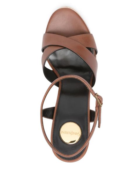 Saint Laurent 125mm Bianca sandals - Brown
