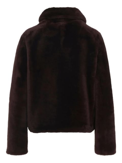 Yves Salomon faux-fur jacket - Brown