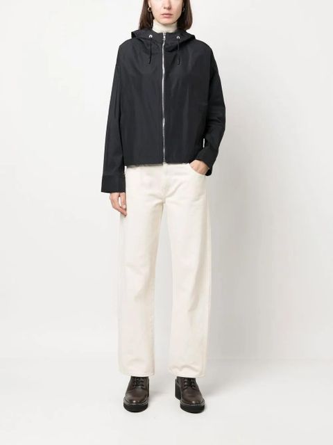 Yves Salomon zip-up hooded jacket - Blue - zdjęcie produktu nr 2