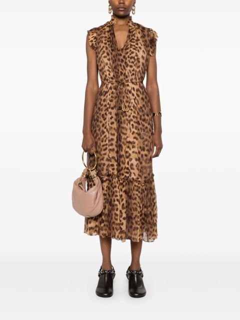 ZIMMERMANN Crush Flutter midi dress - Brown - zdjęcie produktu nr 2