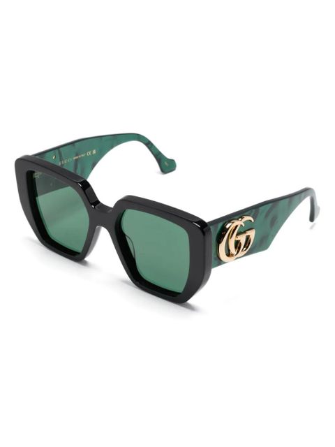 Gucci Eyewear oversized-frame sunglasses - Black - zdjęcie produktu nr 2
