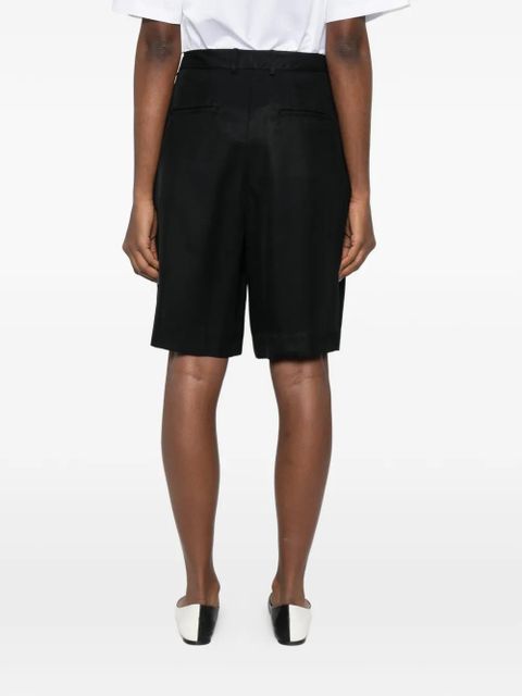 The Frankie Shop pleated bermuda shorts - Black