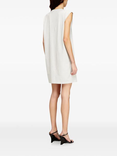 Diesel D-EMB cotton mini dress - Neutrals
