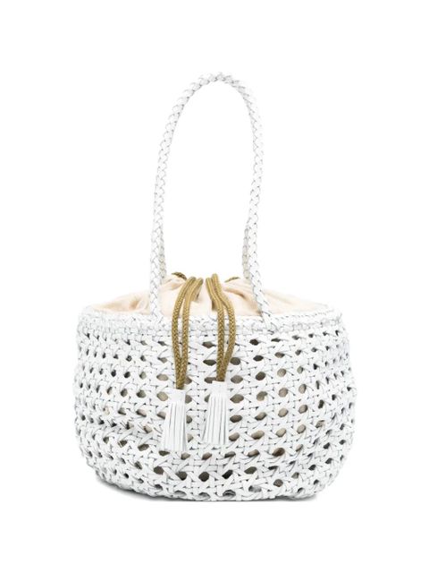 DRAGON DIFFUSION Joventus woven tassel tote bag - White - zdjęcie produktu nr 1