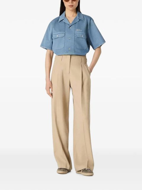 Golden Goose high-waisted wide-leg trousers - Neutrals - zdjęcie produktu nr 2