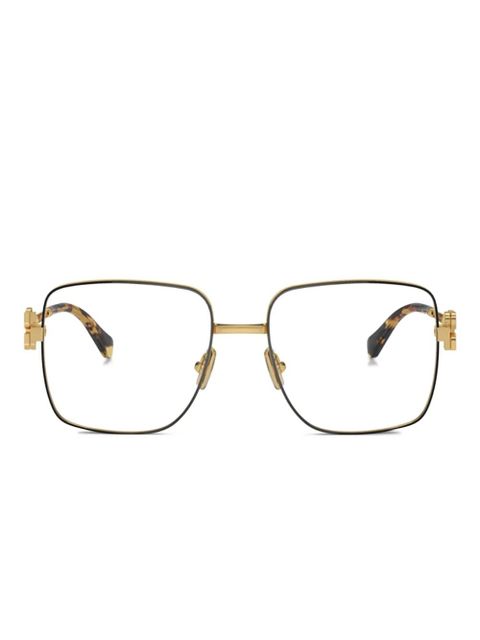 Miu Miu Eyewear square-frame glasses - Black - zdjęcie produktu nr 1