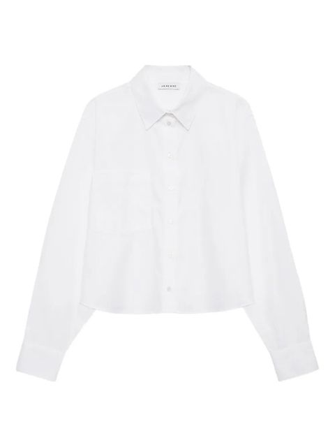 ANINE BING Essie cropped pocket shirt - White - zdjęcie produktu nr 1