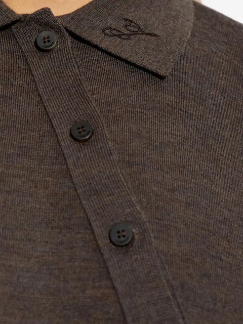 Jacquemus buttoned polo bodysuit - Brown