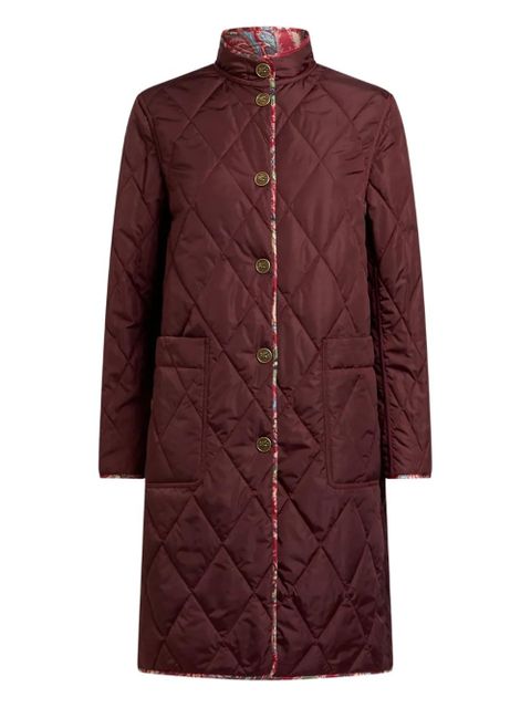 ETRO quilted paisley reversible coat - Red - zdjęcie produktu nr 2