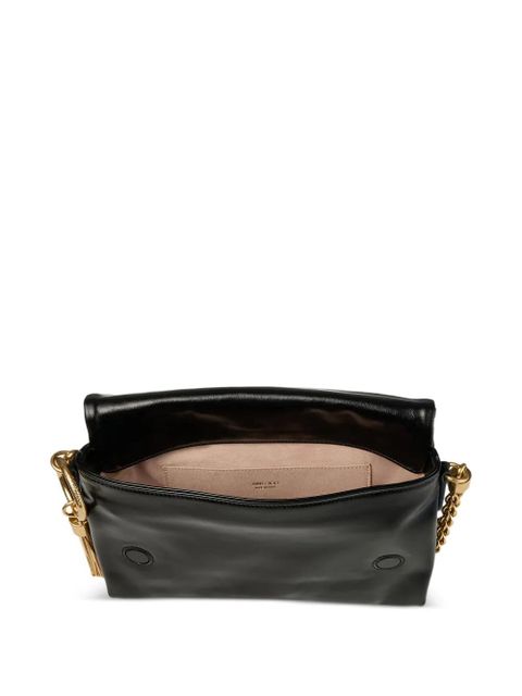 Jimmy Choo Callie flap chain-strap shoulder bag - Black