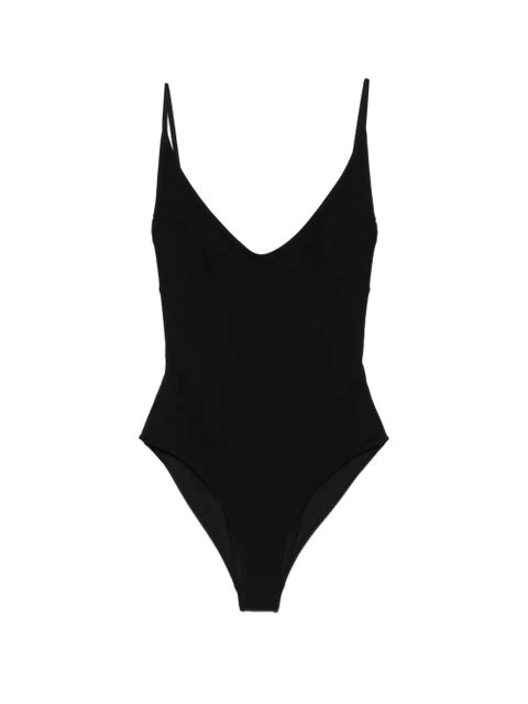 TOTEME Scoop V-neck tie-back swimsuit - Black - zdjęcie produktu nr 1