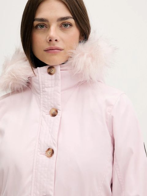 Hollister Co. parka kolor różowy przejściowa KI344-5073-601