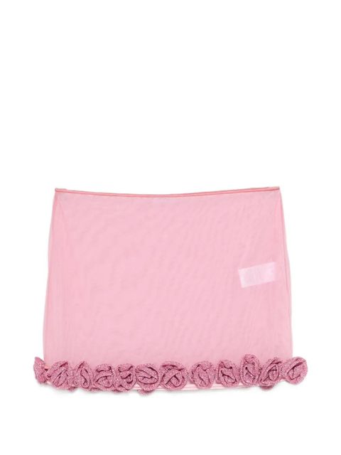 Oséree rose trim short skirt - Pink - zdjęcie produktu nr 1