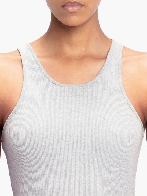 Victoria Beckham high leg-cut bodysuit - Grey