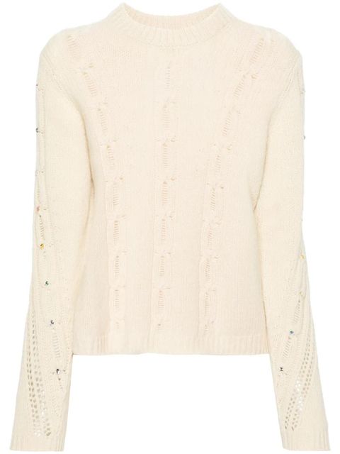 Zadig&Voltaire Morley cable-knit jumper - Neutrals - zdjęcie produktu nr 1