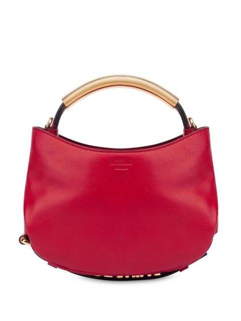 Moschino Handle Me debossed logo tote bag - Red - zdjęcie produktu nr 1
