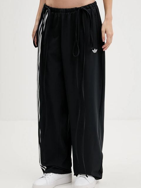 adidas Originals spodnie dresowe Ribbon damskie kolor czarny z aplikacją JV9727