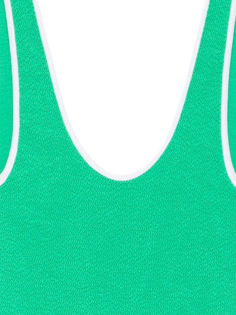 Hunza G Faye contrast swimsuit - Green
