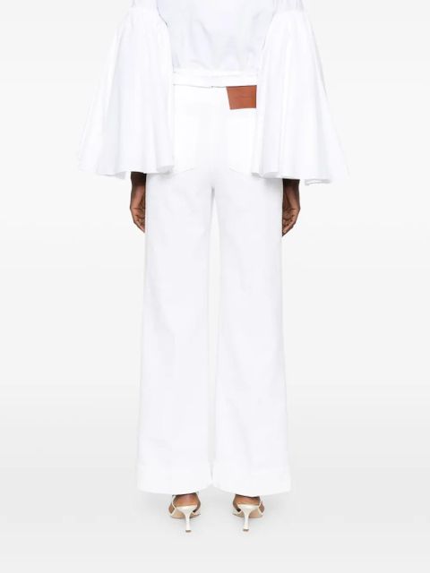 Victoria Beckham belt-loop jeans - White