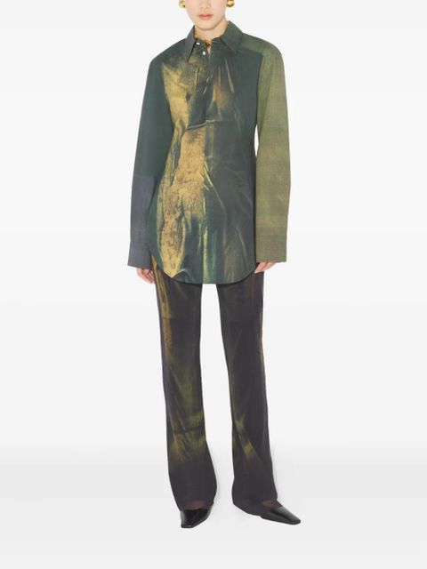 Jean Paul Gaultier The Acid Water printed buttoned shirt - Green
