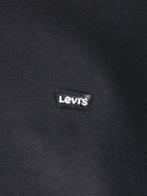 Levi's bluza damska kolor czarny z kapturem gładka A5943