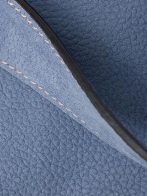 Prada Aimée large nubuck leather shoulder bag - Blue