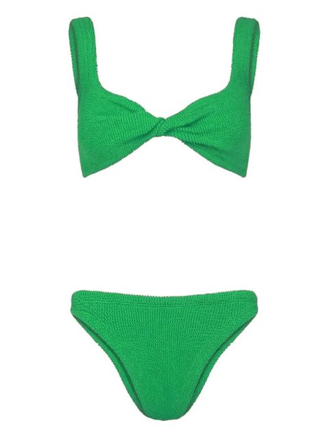 Hunza G Juno crinkle bikini - Green