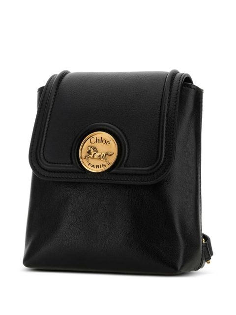 Chloé horse-medal backpack - Black