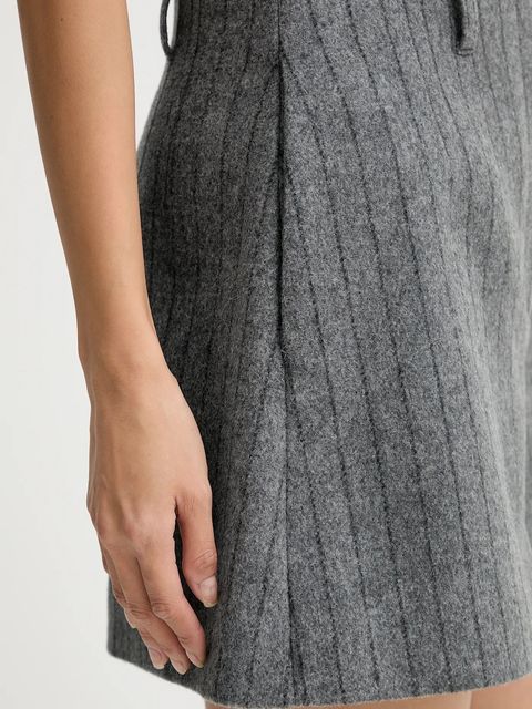 IRO szorty z dodatkiem wełny WM30NIRIA damskie kolor szary wzorzyste high waist NIRIA