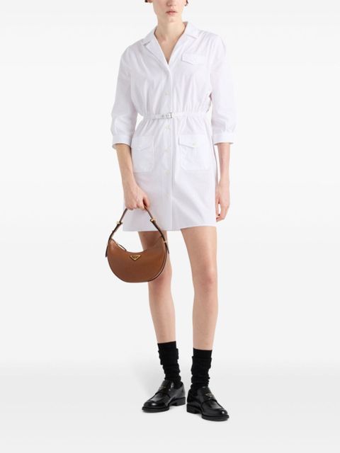 Prada poplin mini dress - White