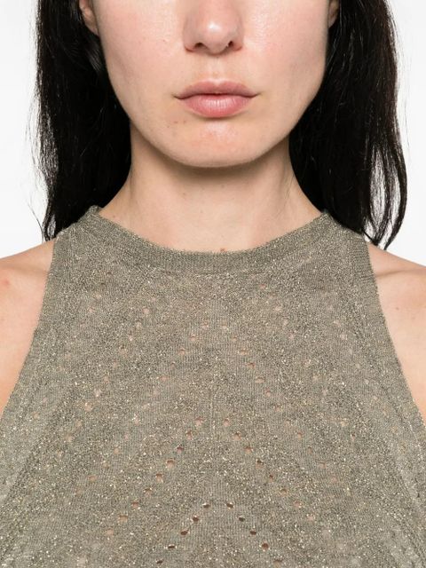 TWINSET crew-neck tank top - Green