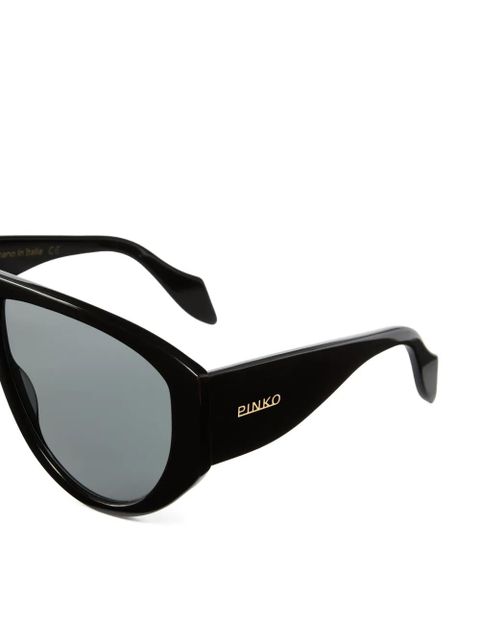 PINKO Pilot logo-detail sunglasses - Black
