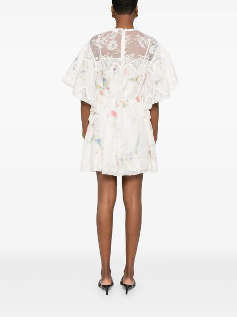 ZIMMERMANN lace-trim dress - White